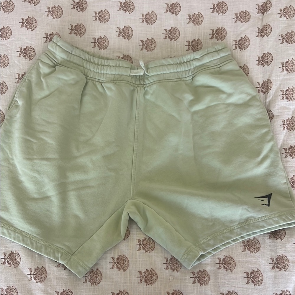 Gymshark Light Green Athletic Shorts